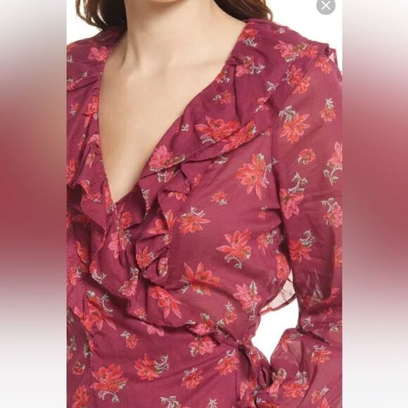 Free People Women's Amanda Floral Top - Picture 6 of 8
